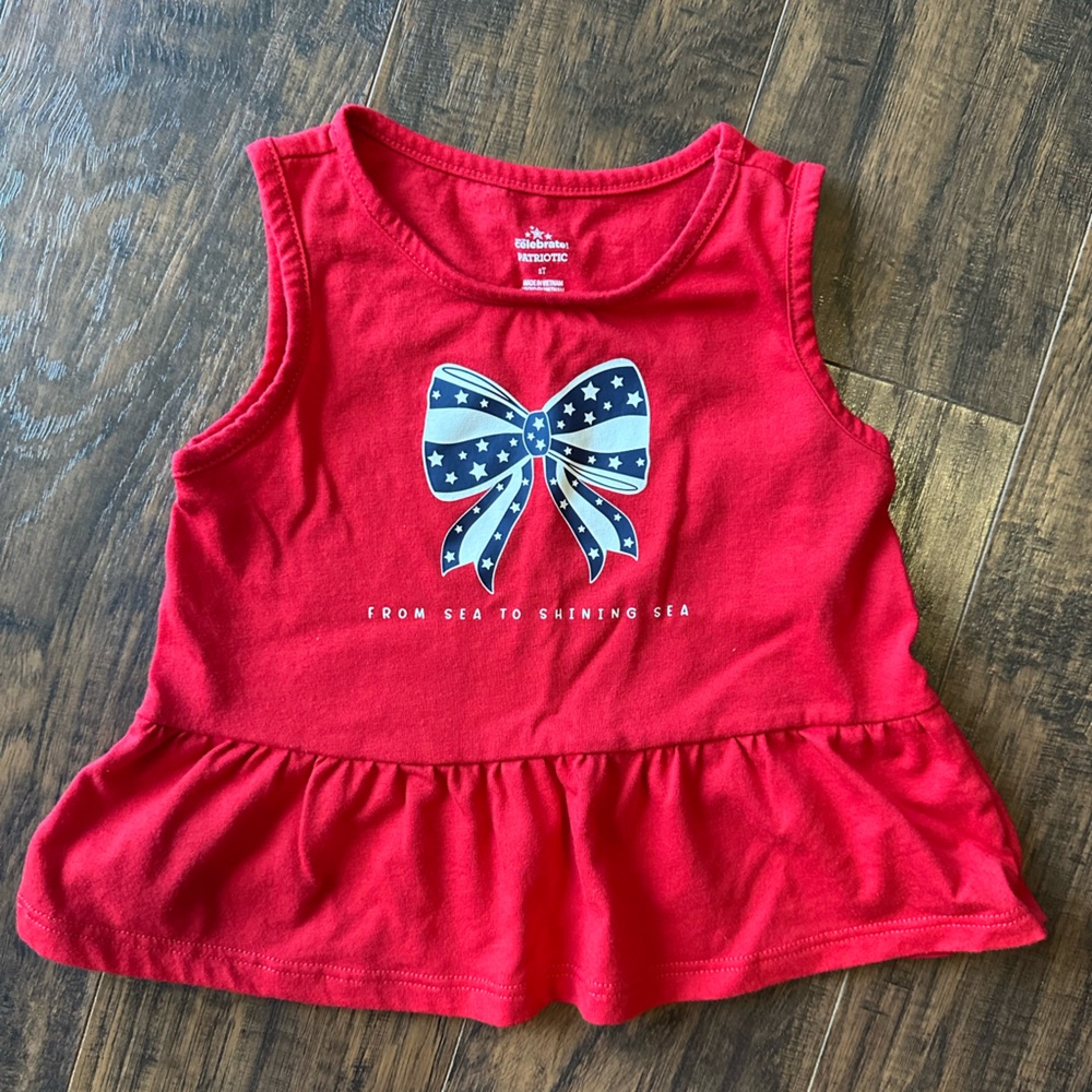 Fourth of July ruffle tank! 2T